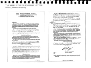 THE WALL STREET JOURNAL LETTERBBDO, Martin Conroy