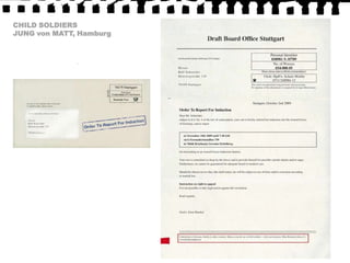 CHILD SOLDIERSJUNG von MATT, Hamburg