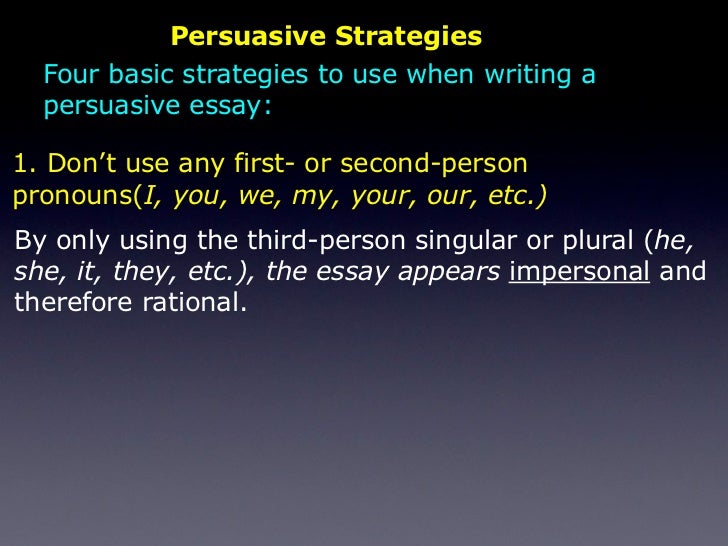 Third person essay examples
