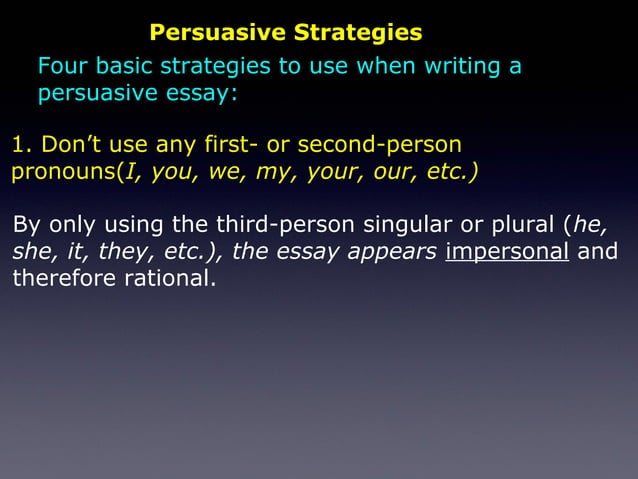The persuasive essay copy 2 | PPT