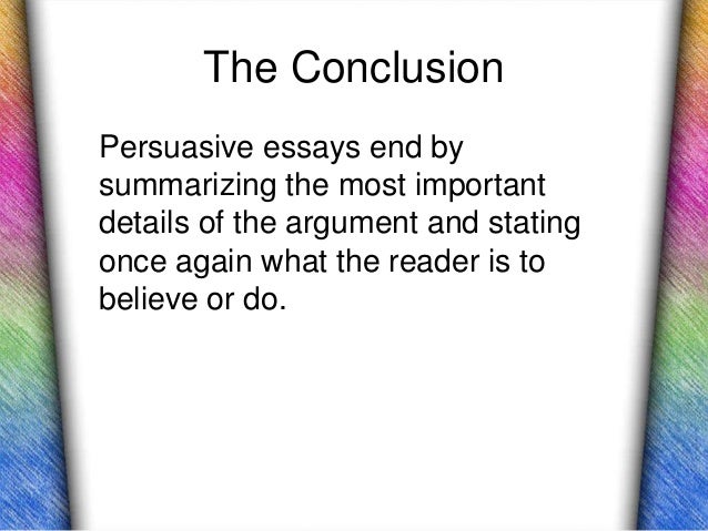 persausive essays
