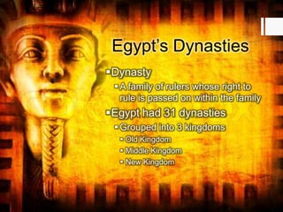 The Pharaohs of Ancient Egypt | PPTX