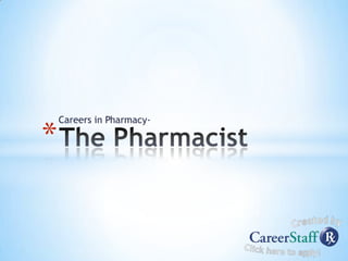 Careers in Pharmacy-

*
 