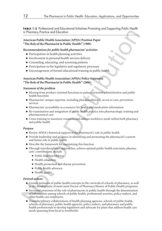 The pharmacy in public health | PDF
