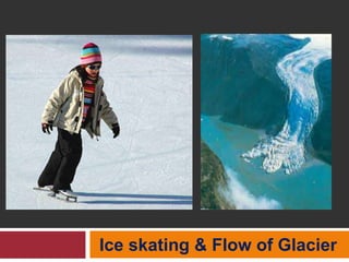 Ice skating & Flow of Glacier
 
