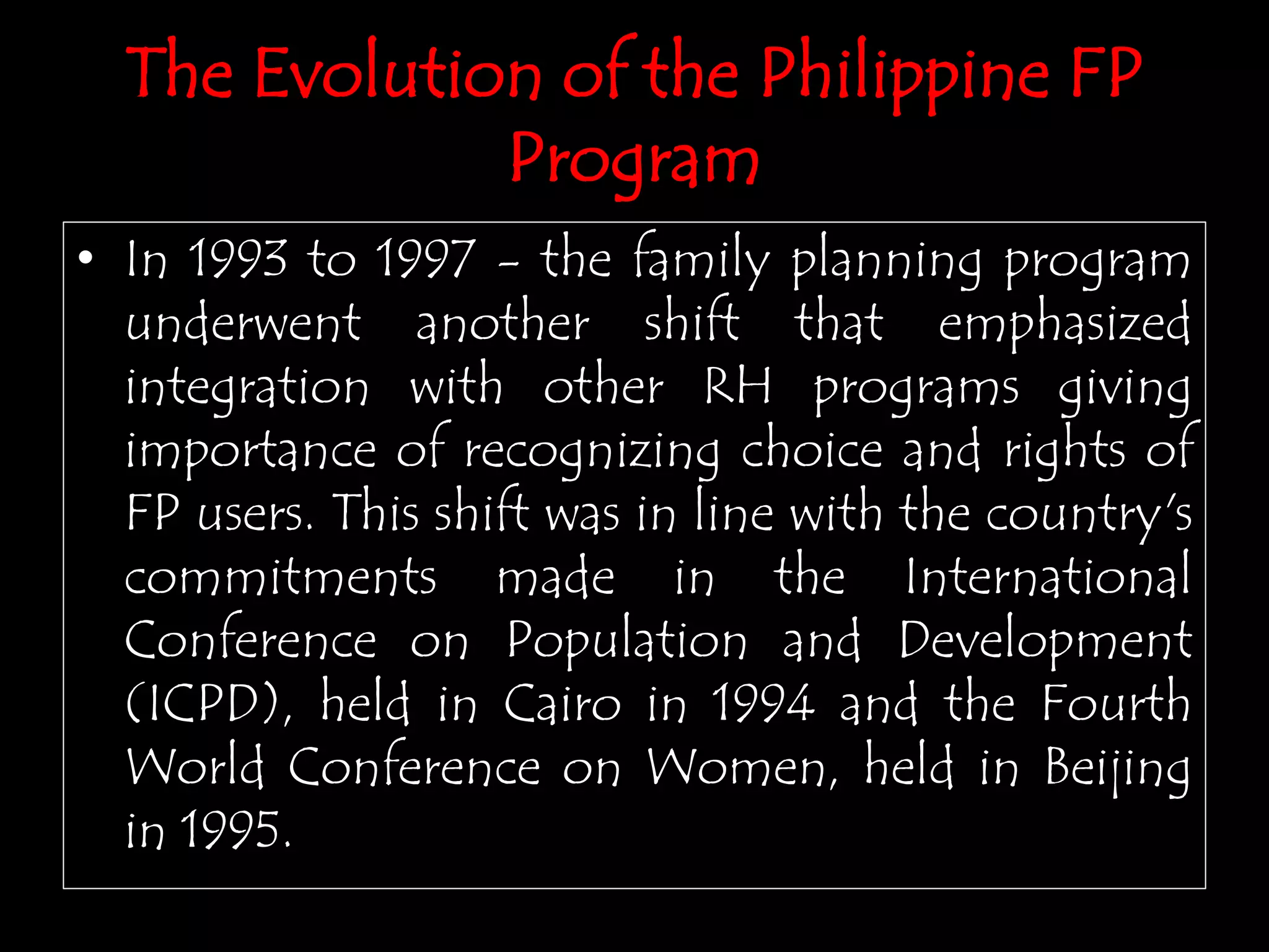History Of Family Planning In The Philippines Ppt History Of Family Planning In The Philippines Ppt