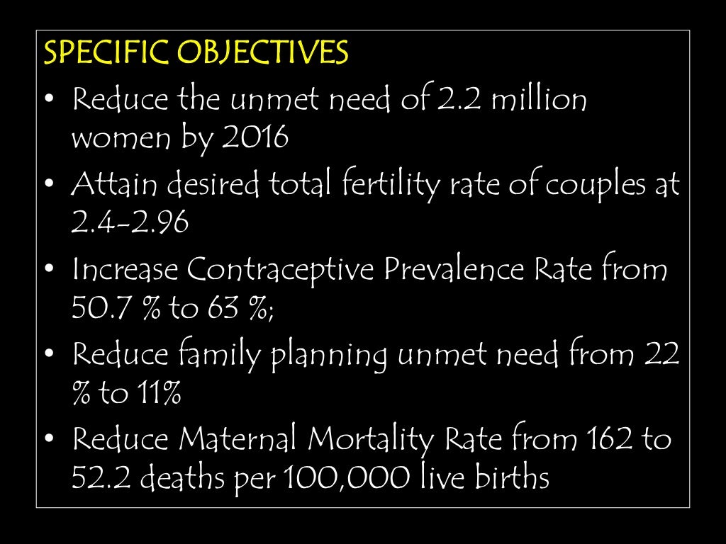 The philippine family planning program (PPT)