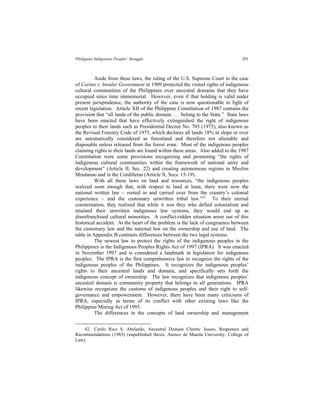 THE PHILIPPINE INDIGENOUS PEOPLES’ STRUGGLE FOR LAND AND LIFE ...