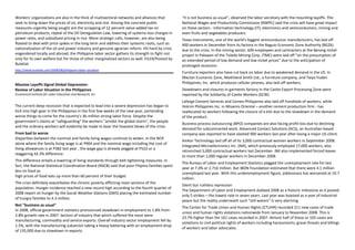 The Philippine Labor Situation