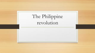 The Philippine
revolution

 