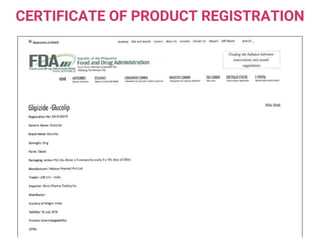 CERTIFICATE OF PRODUCT REGISTRATION
 