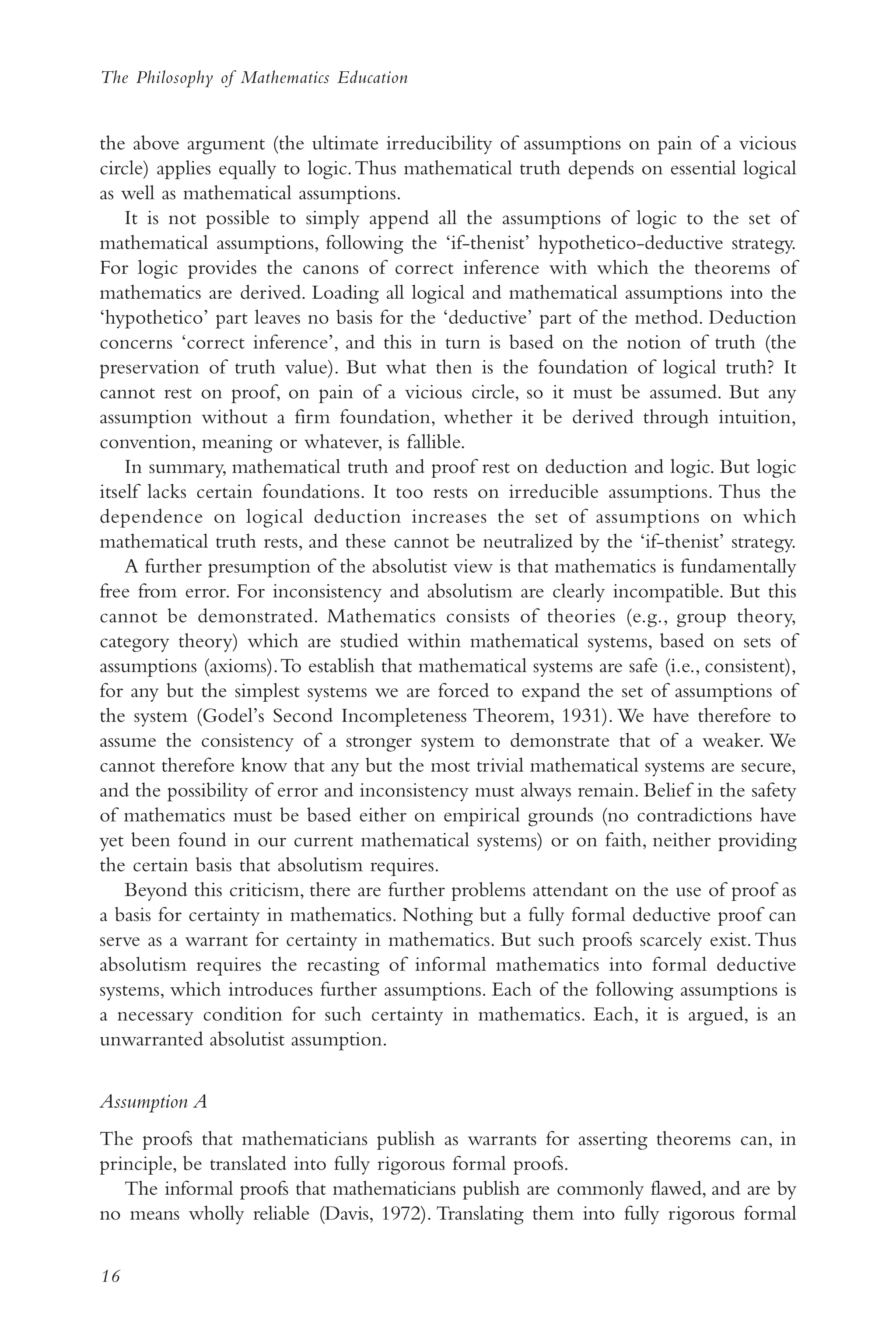 The Philosophy of mathematics education 2 | PDF