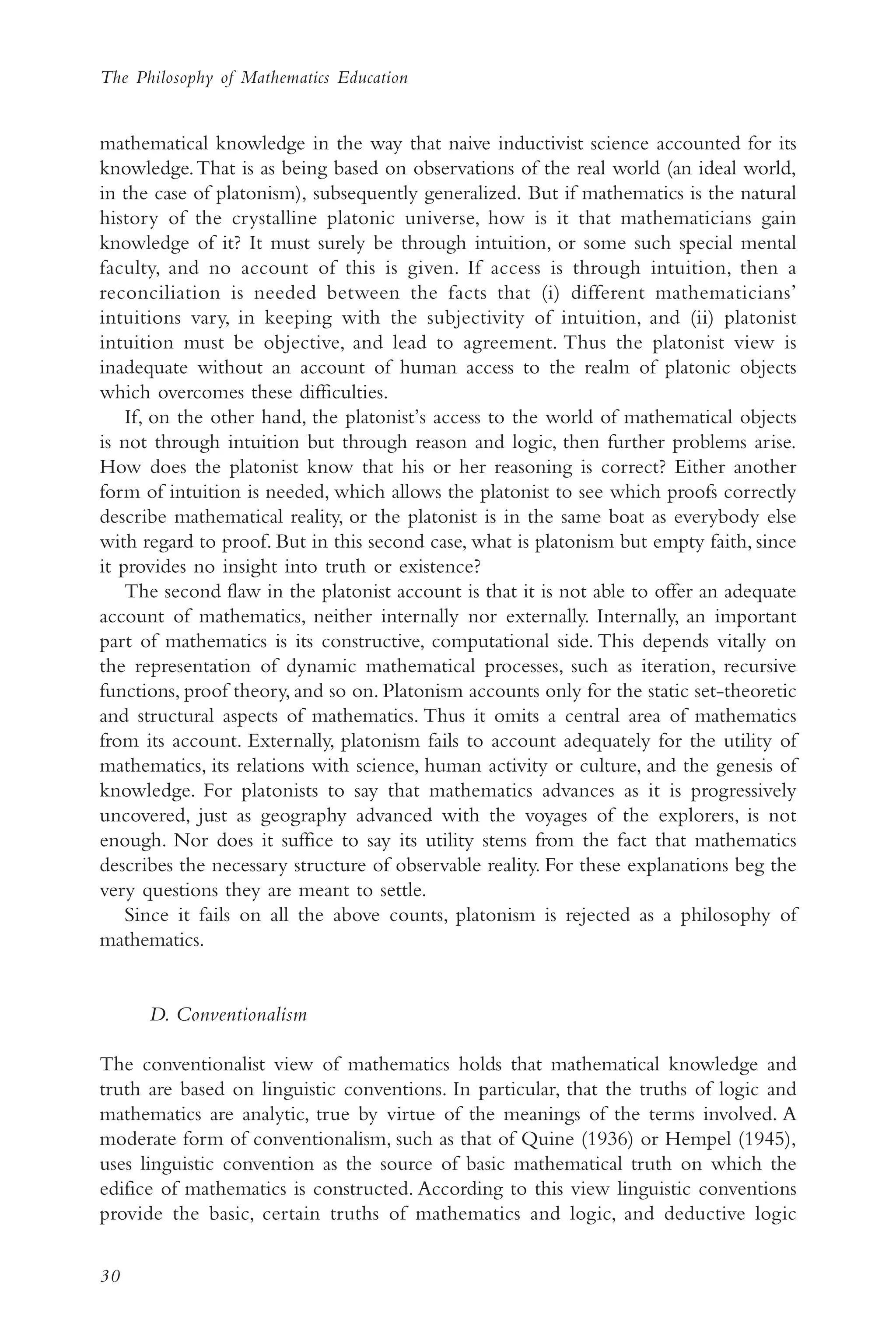 The Philosophy of mathematics education 2 | PDF