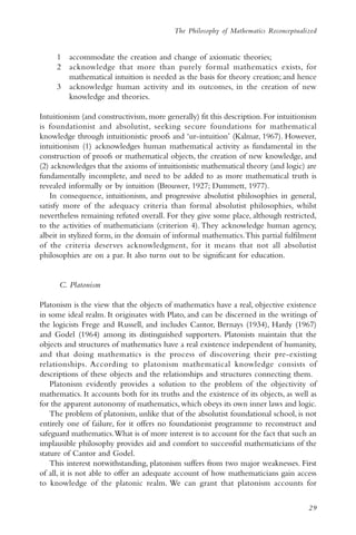 The Philosophy of mathematics education 2 | PDF