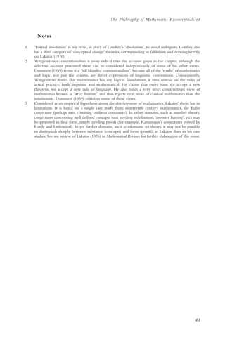 The Philosophy of mathematics education 2 | PDF