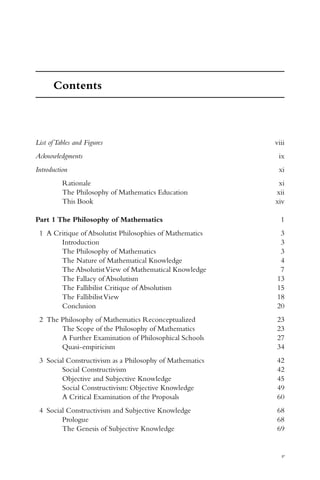 The Philosophy of mathematics education 2 | PDF