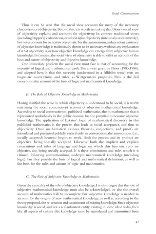 The Philosophy of mathematics education 2 | PDF