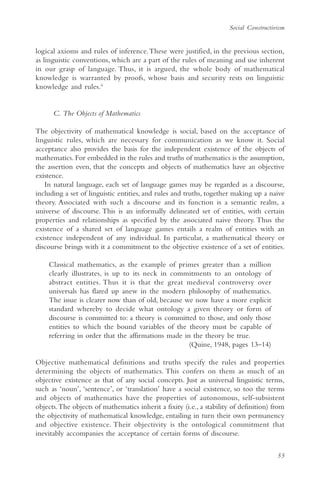 The Philosophy of mathematics education 2 | PDF