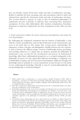 The Philosophy of mathematics education 2 | PDF