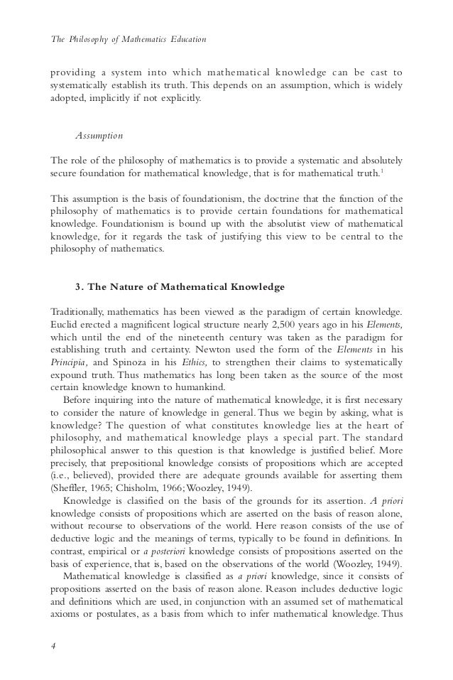 How To Write An Essay Thesis Secondly The Logical Rules Of The Philosophy Of Mathematics Example Of An Essay Paper also Research Paper Essay Example The Philosophy Of Mathematics Education Example Of A Thesis Essay