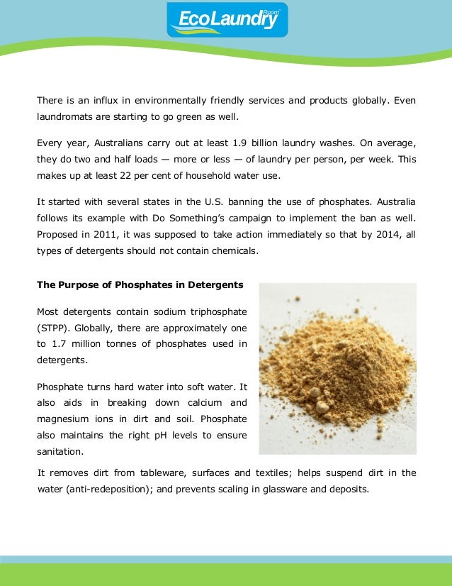 The Phosphate Ban Detergents Going Greener