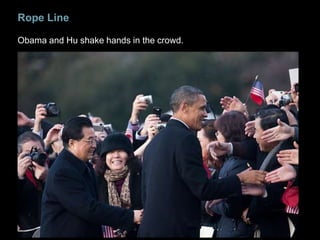 Portraits
 Your photo essay should include at least one
  portrait.
 Capturing an emotional expression or telling
  action shot can effectively humanize your
  story.
 These photos often evoke strong emotions
  and empathy in the viewer (whether it is a
  positive and enthusiastic emotion, or a
  sympathetic and concerned emotion.)
 