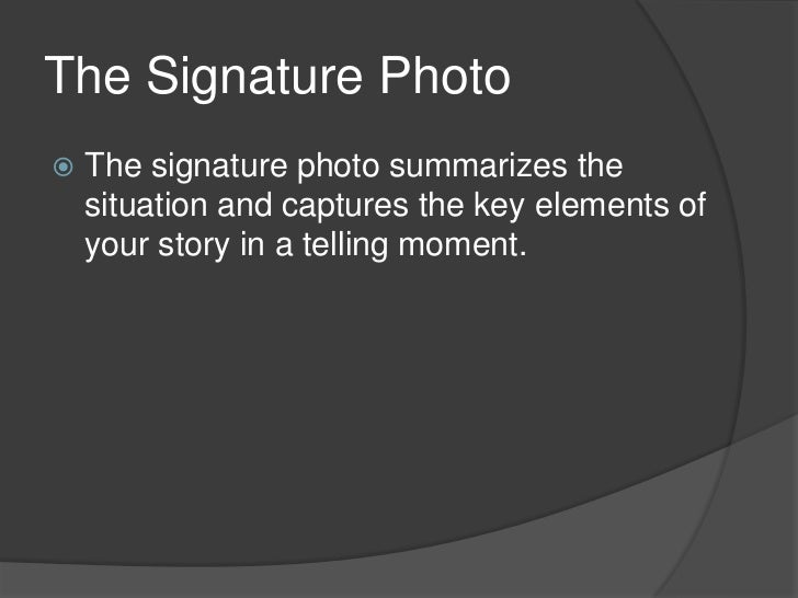 The photographic essay