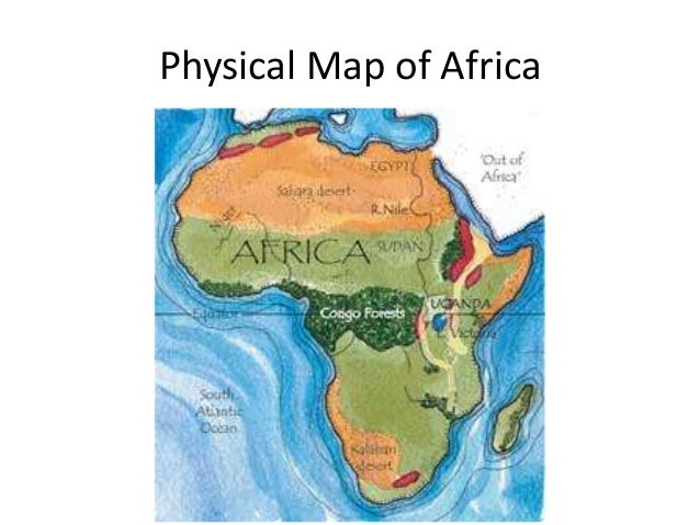 The physical landscape of Africa