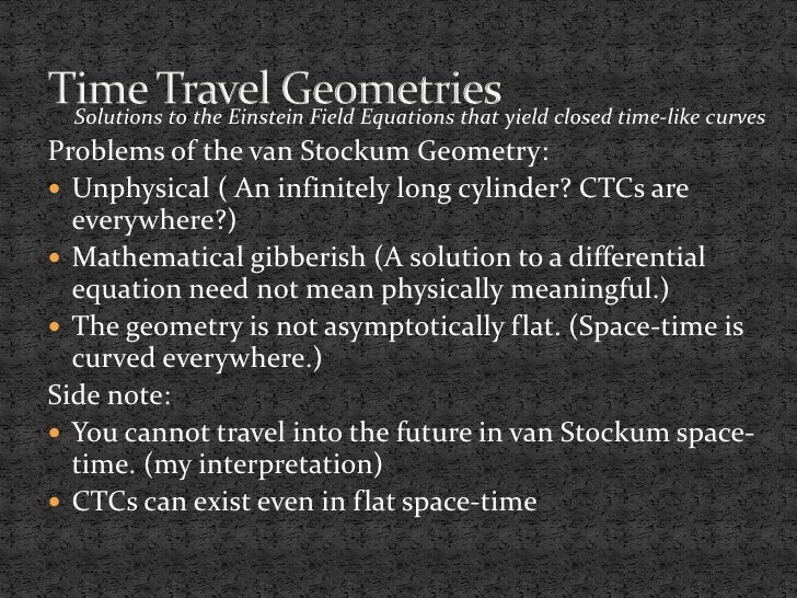 Light Cones And Time Travel Light Cones And Time Travel