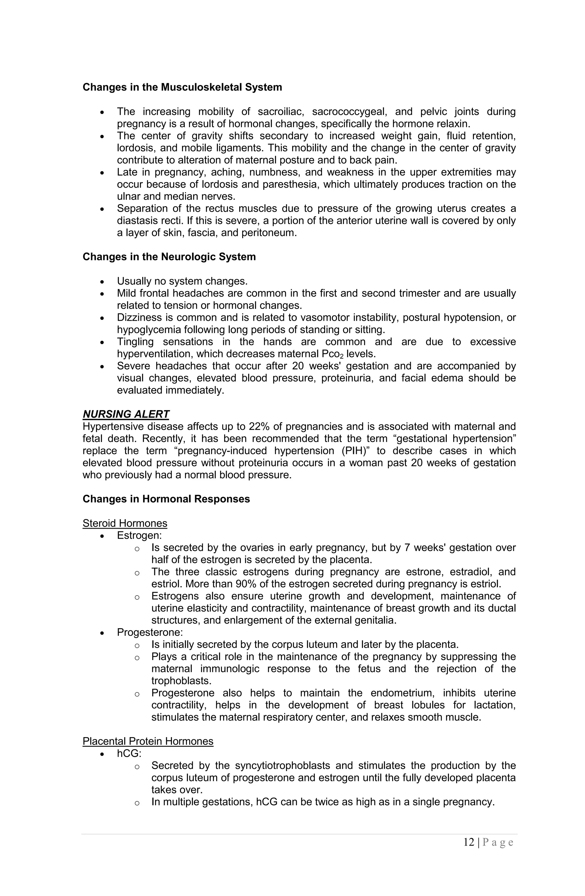 The physiological changes of pregnancy promoting maternal health | PDF