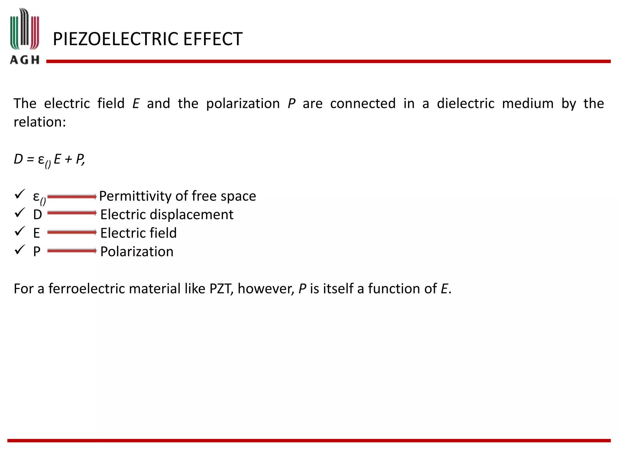 The piezoelectric effect | PPTX