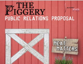 Public Relations Proposal
Meat
Matters
 