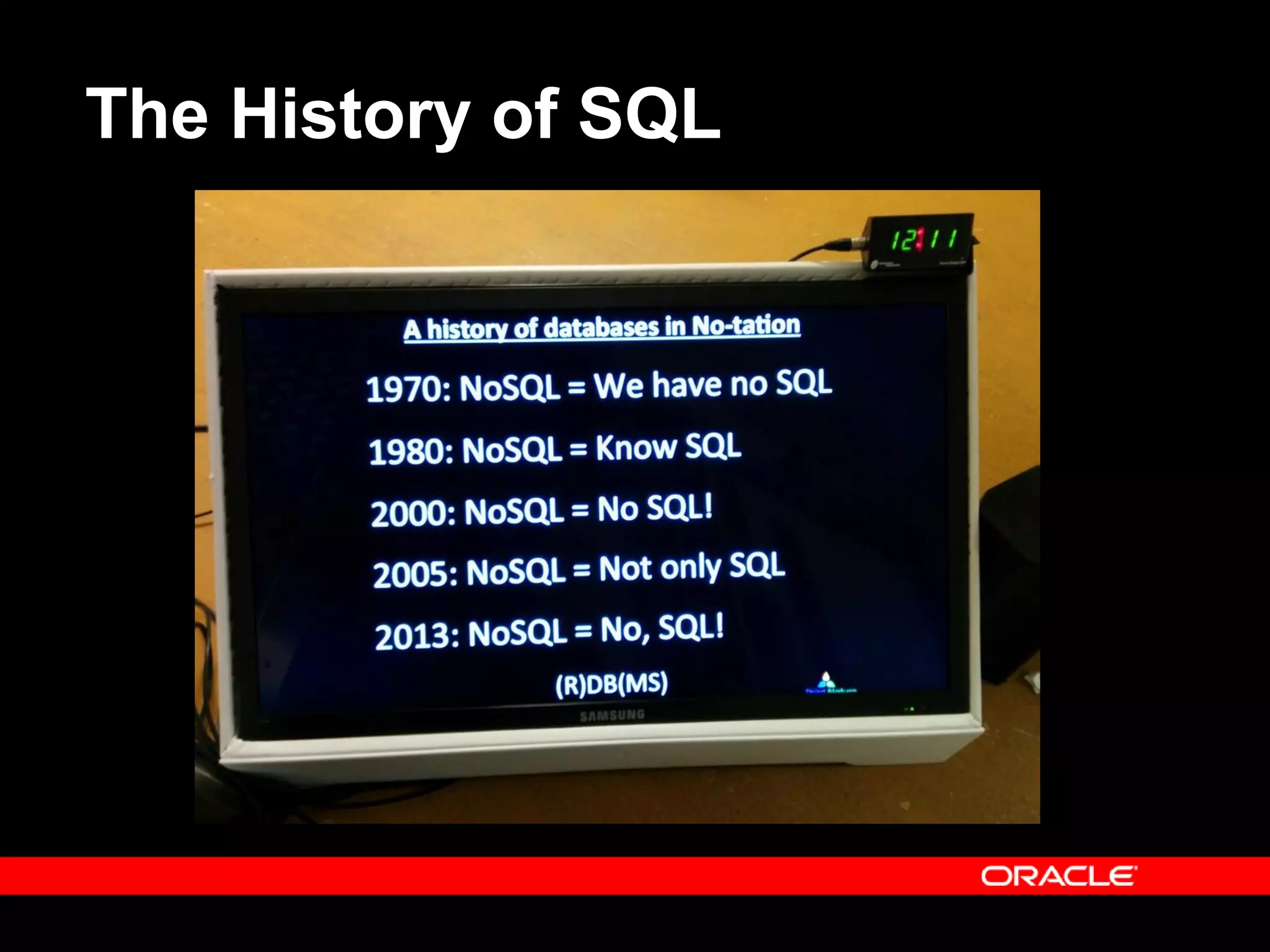The History of SQL
 