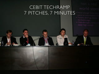 CEBIT TECHRAMP
7 PITCHES, 7 MINUTES




                       emergination
 