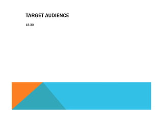 TARGET AUDIENCE
15-30