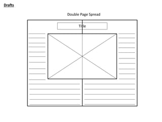 Drafts
Double Page Spread
Title
 