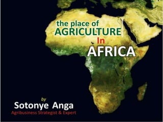 The place of agriculture in africa by sotonye anga