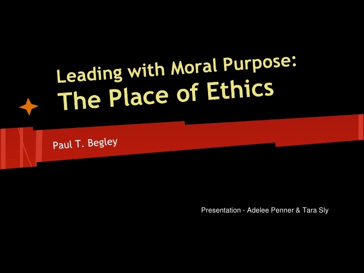The Place Of Ethics