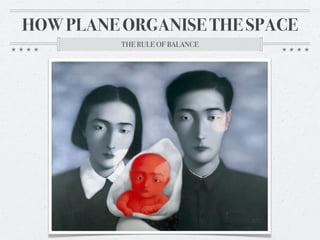 HOW PLANE ORGANISE THE SPACE
          THE RULE OF BALANCE
 