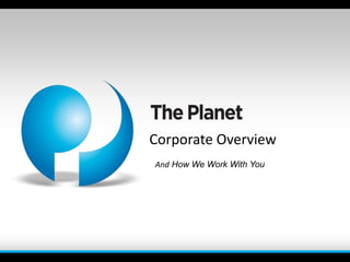 Corporate Overview And How We Work With You 