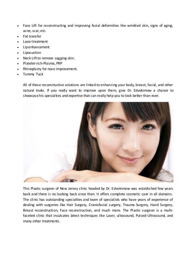 THE PLASTIC SURGEON OF NEW JERSEY ANNOUNCED ONE OF THE BEST COSMETIC