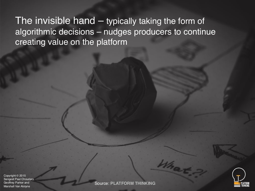 The invisible hand typically