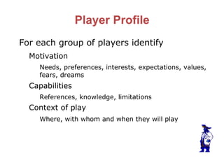 The Importance of the Player in Game Design | PDF