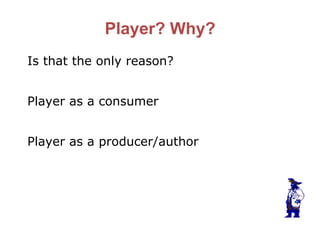 The Importance of the Player in Game Design | PDF
