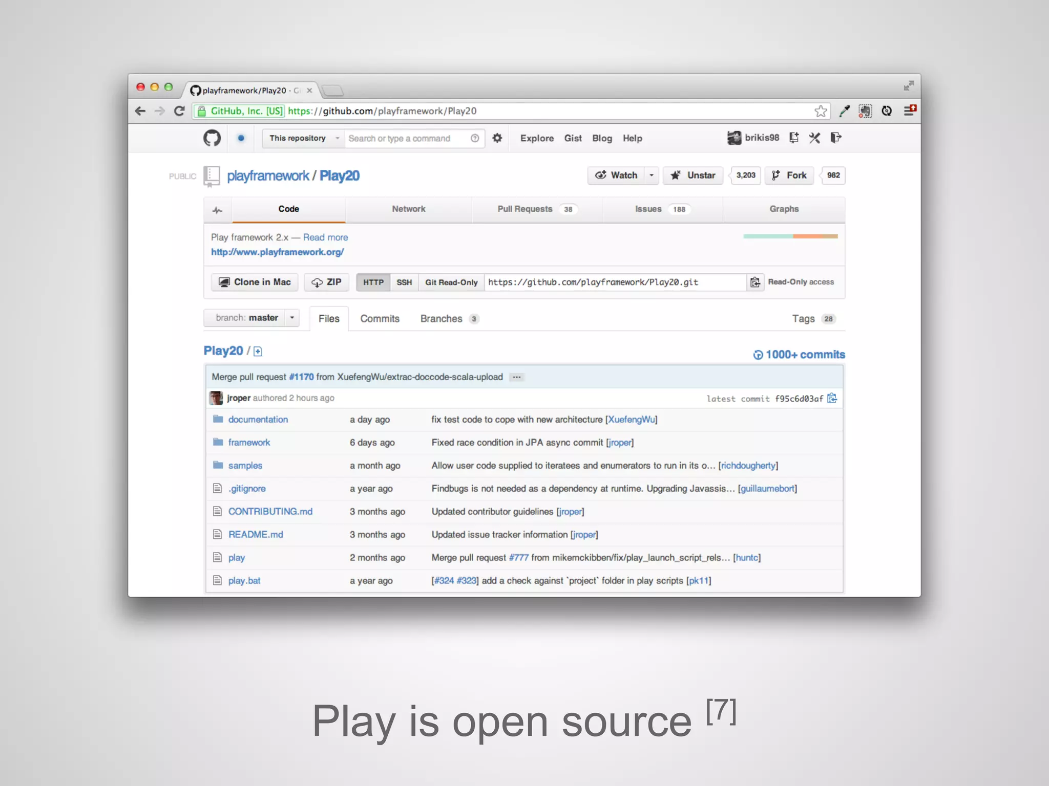 Play is open source [7]
 