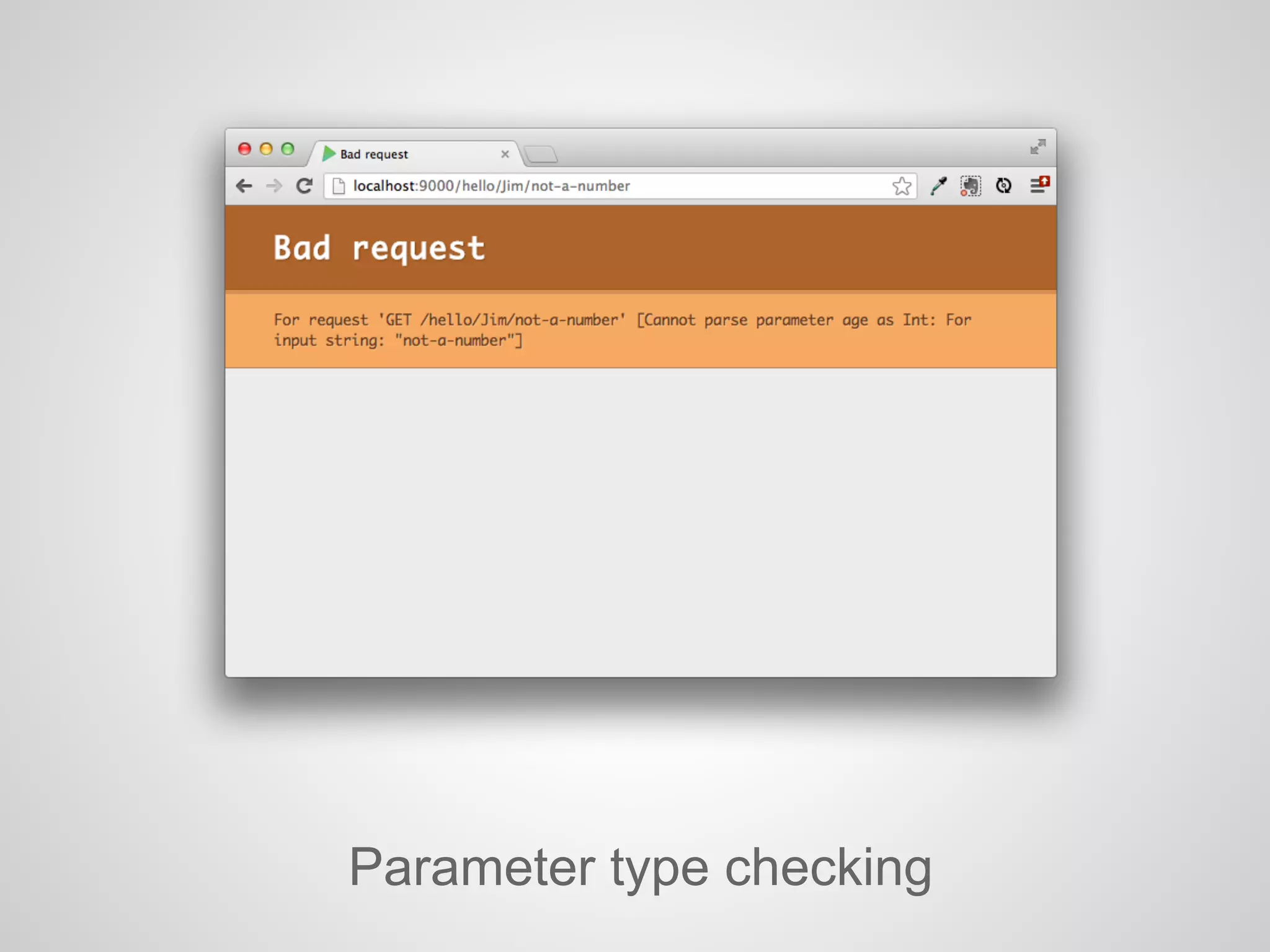 Parameter type checking
 