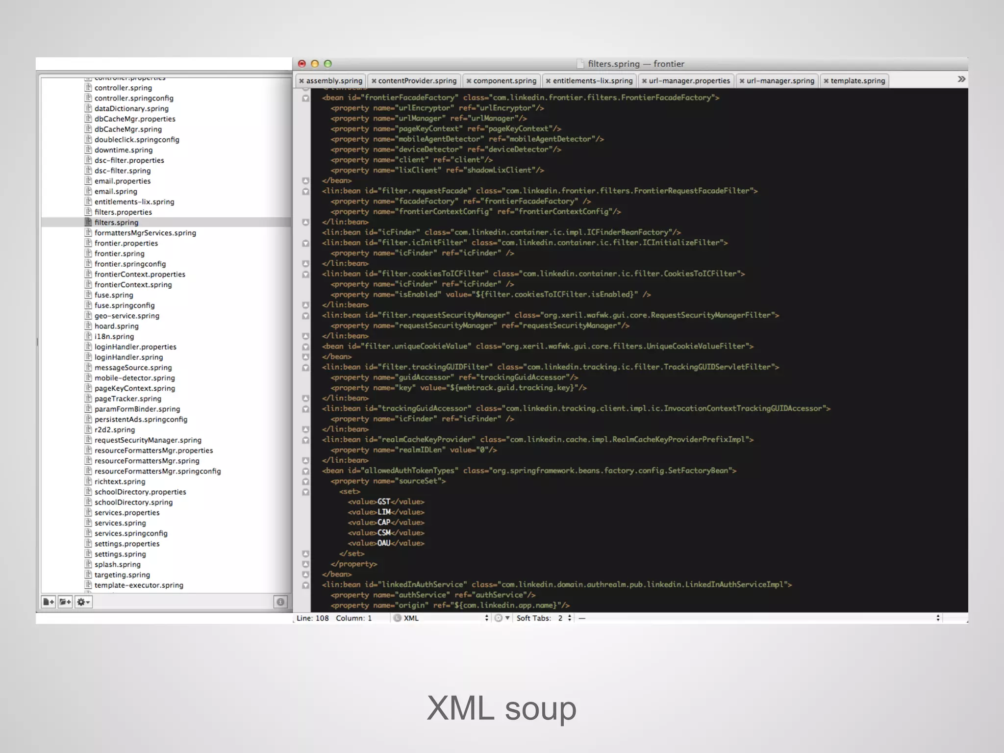 XML soup
 