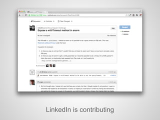 LinkedIn is contributing
 