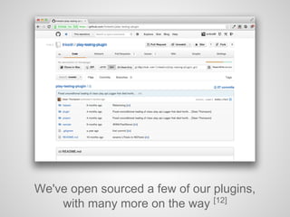 We've open sourced a few of our plugins,
with many more on the way [12]
 