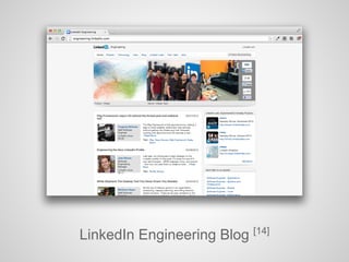 LinkedIn Engineering Blog [14]
 